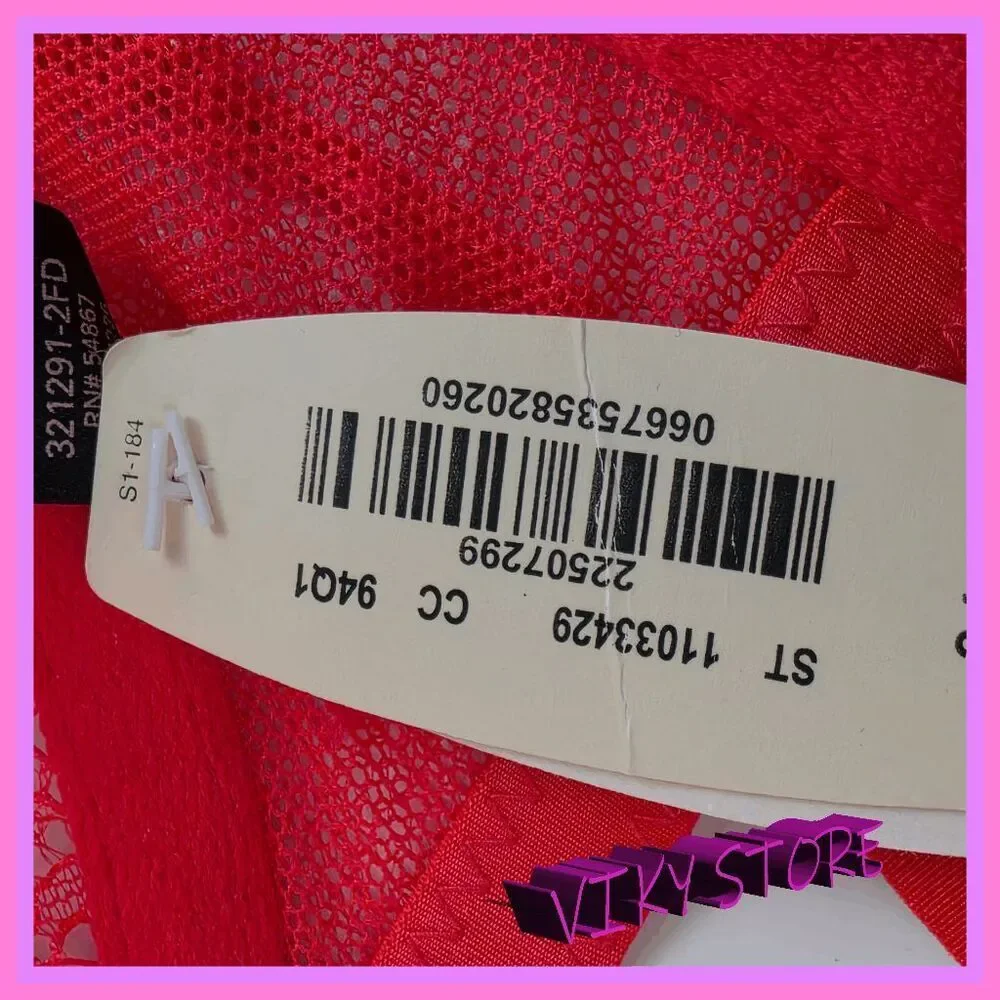❤️ NWT Victoria’s Secret Red Lace Halter Bra 34C ❤️